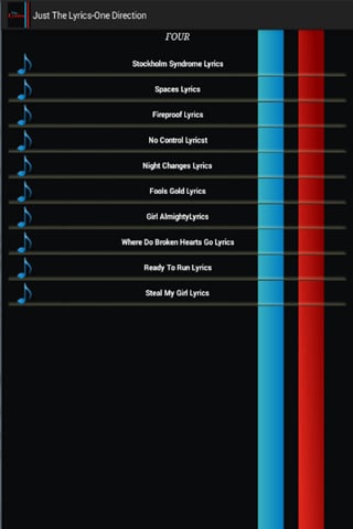 Just The Lyrics- One Dir...截图3
