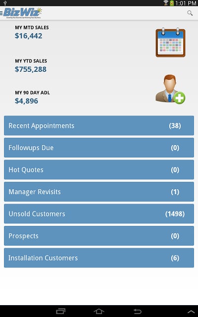 BizWiz Sales App截图3