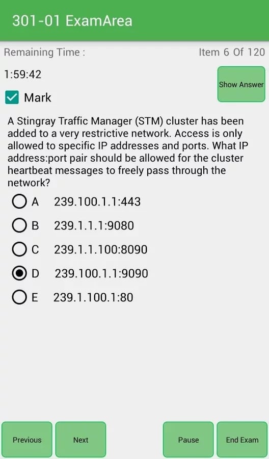 EA 301-01 Riverbed Exam截图4