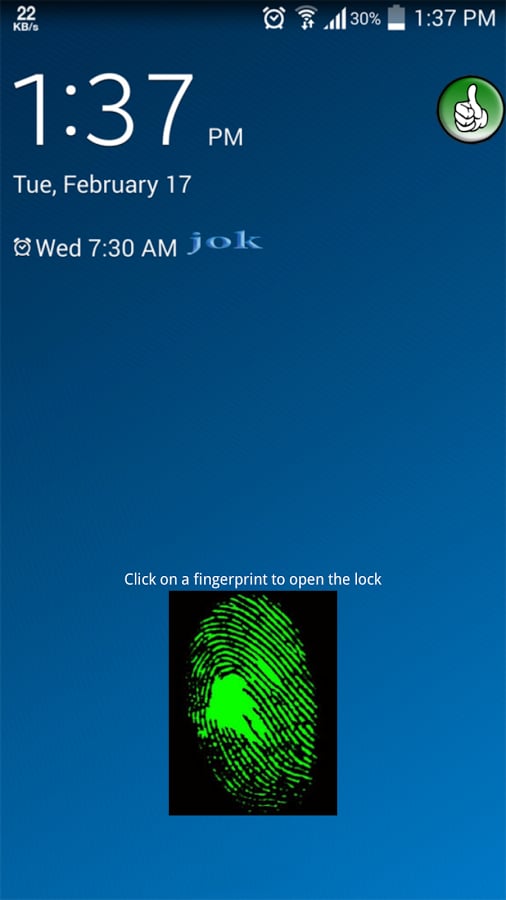 Lock screen fingerprint ...截图2