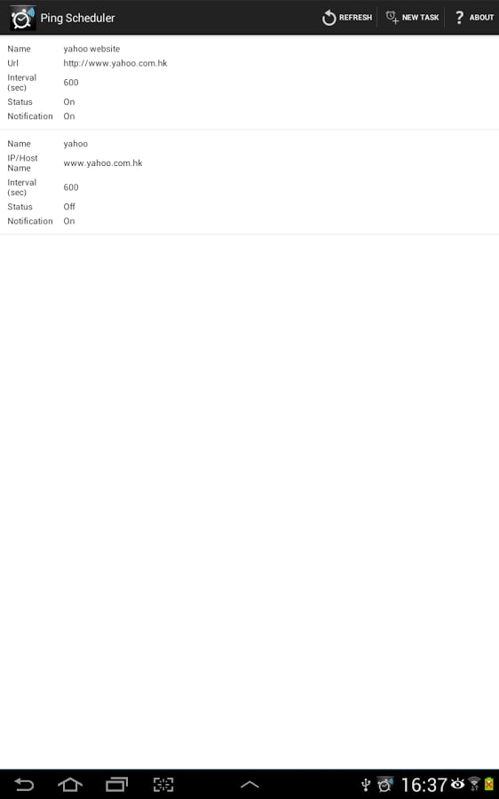 Ping Scheduler截图2