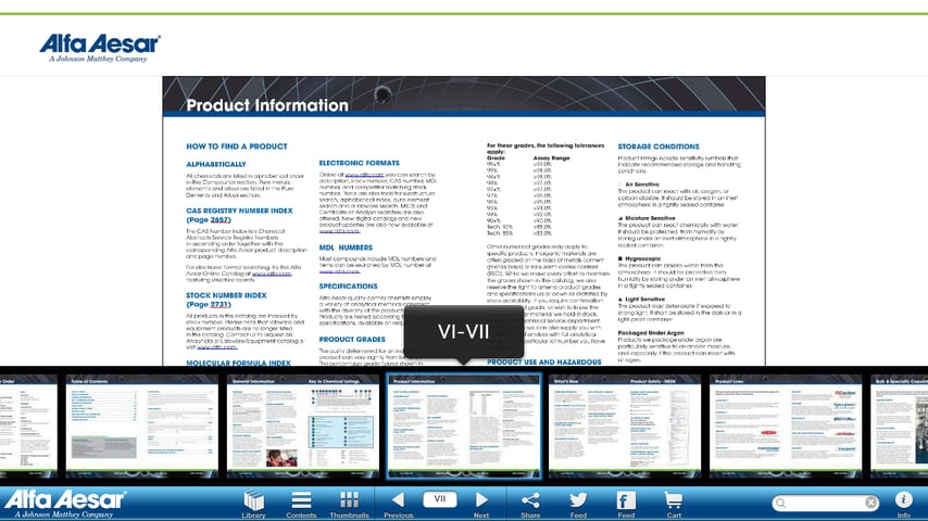 Alfa Aesar Catalogs截图1