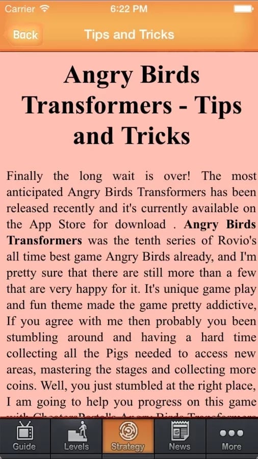 Guide Angry Bird Transfo...截图8