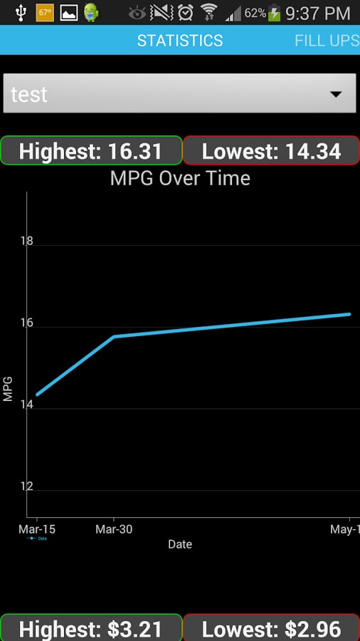 Gas Mileage Journal截图2