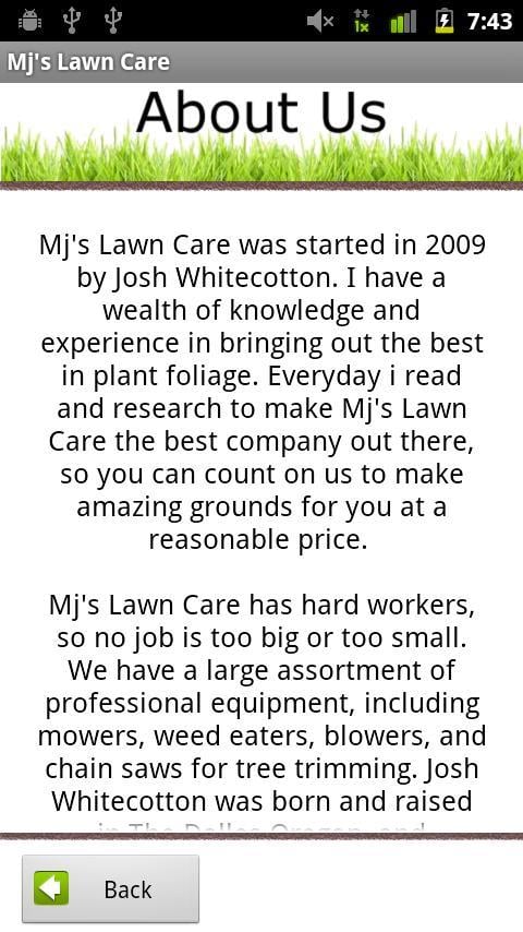 Mj's Lawn Care截图1