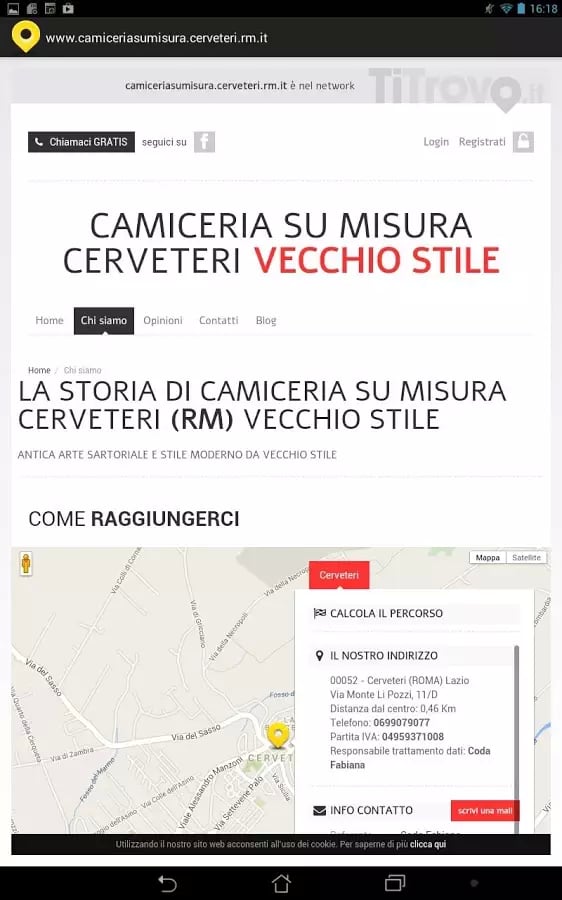 Camiceria su misura Cerv...截图1