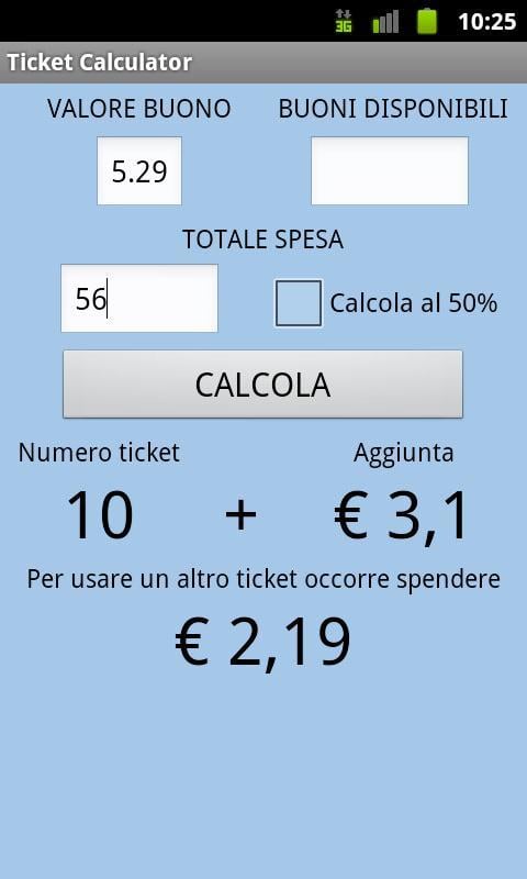 Ticket Calculator截图4