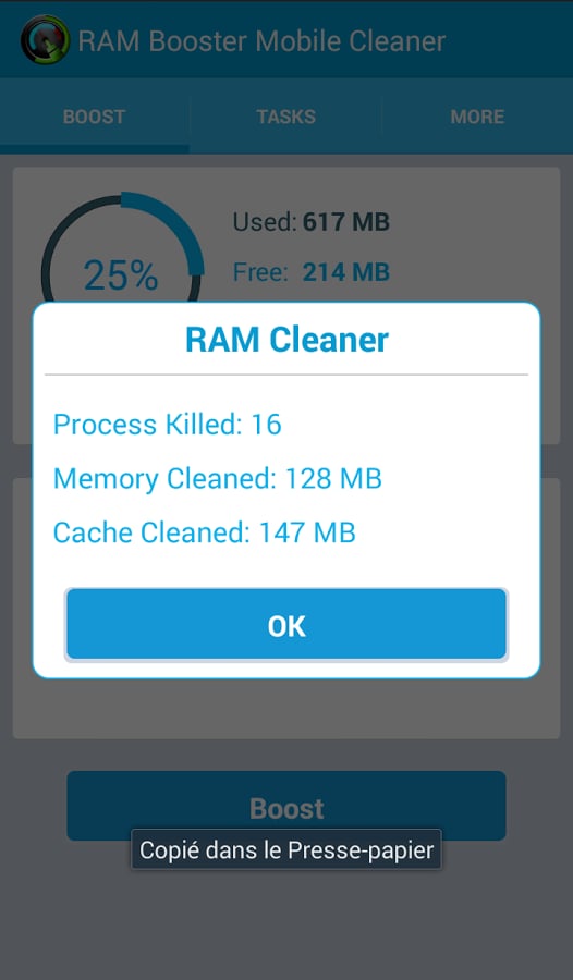 RAM Booster Mobile Clean...截图3