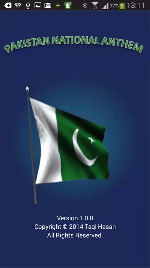 Pakistan National Anthem截图1