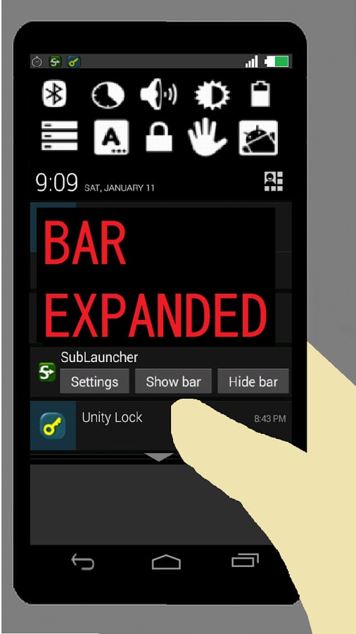 Swipe Up Notification截图2