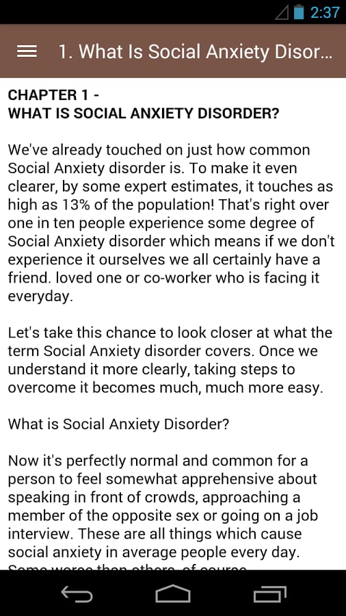 Social Anxiety Disorder截图8