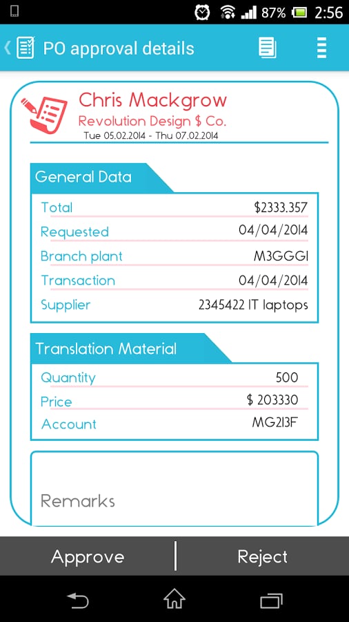 MIMO-SAP Workflow Approv...截图1