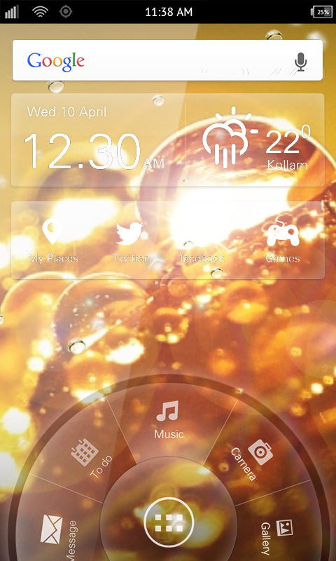 Golden Rain Wallpaper截图2