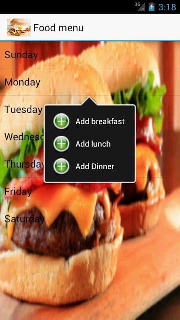 Menu Reminder截图2