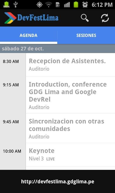 DevFest Lima 2012截图2