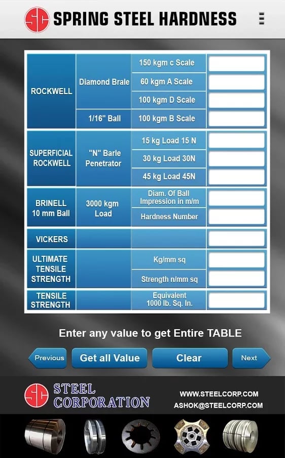 SPRING STEEL HARDNESS截图1