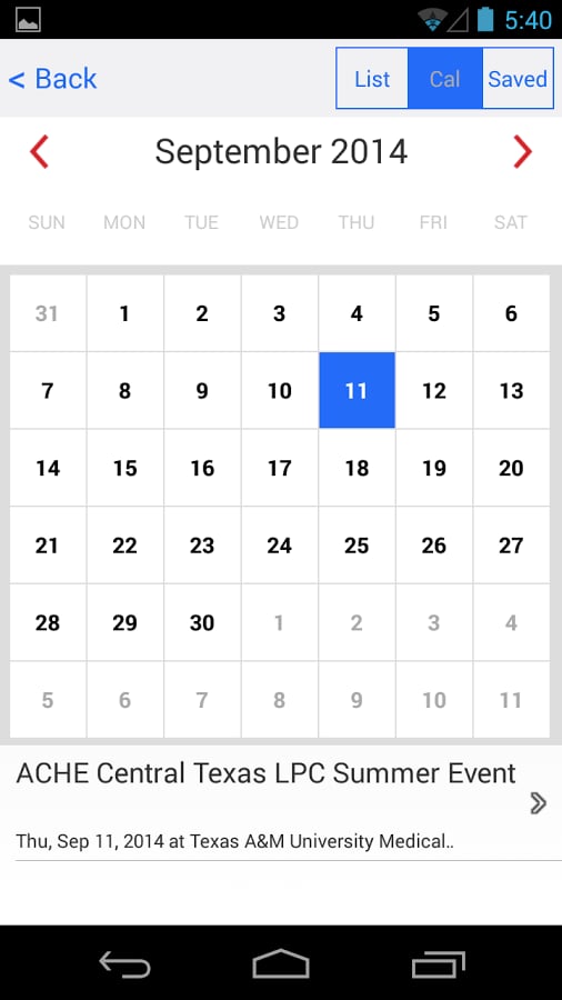 ACHE Central Texas Chapt...截图1