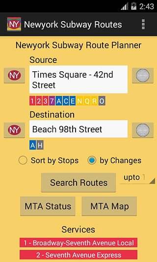 Newyork Subway Route Pla...截图1