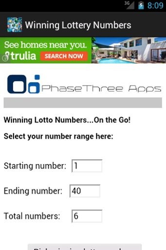 Winning Lottery Numbers截图2