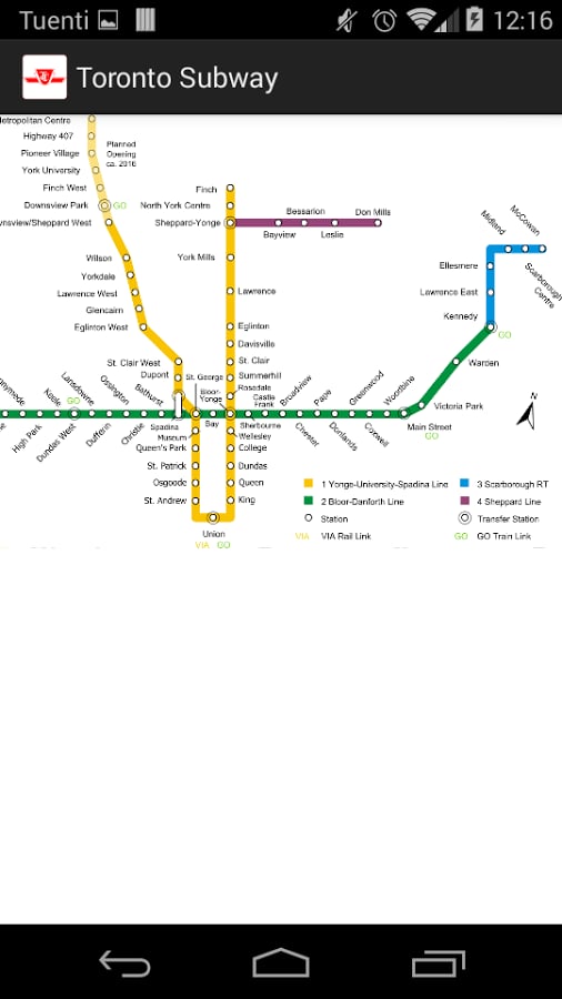 Toronto Subway (offline)截图2