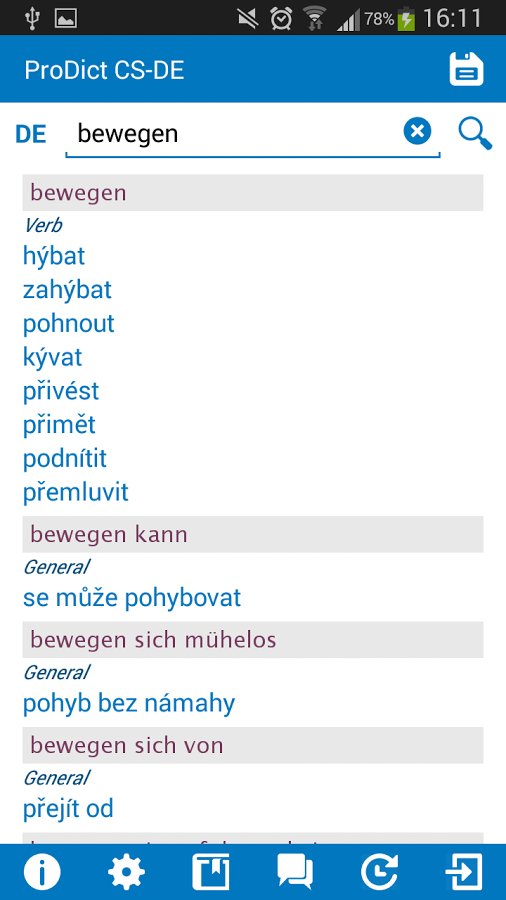 Czech - German dictionar...截图3