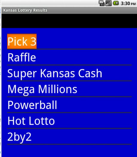 Kansas Lottery Results截图1