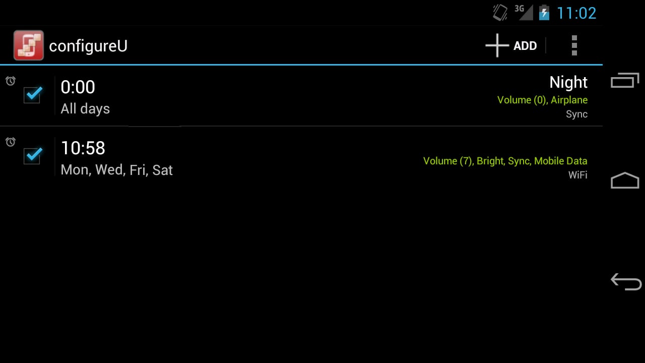 configureU Silence Sched...截图7