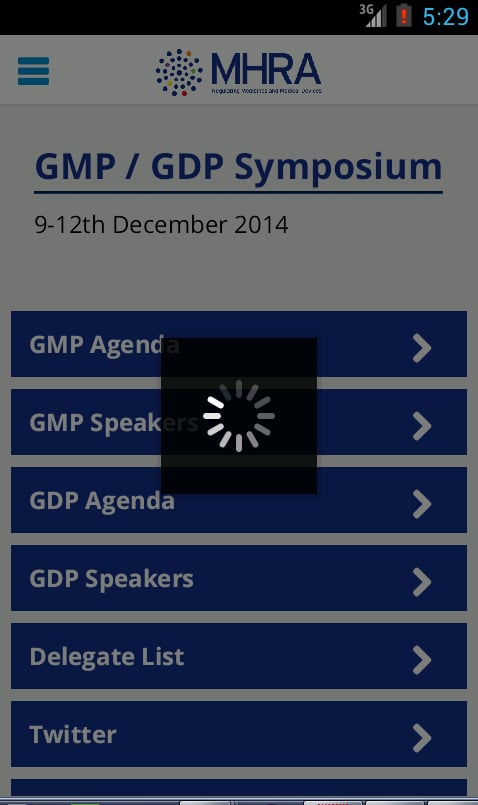 MHRA GMP/GDP 2014 - Event App截图1