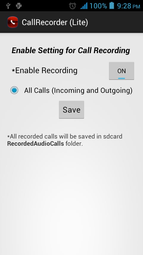 Call Recorder (Lite)截图1