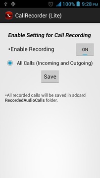 Call Recorder (Lite)截图