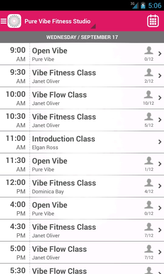 Pure Vibe Fitness Studio截图2