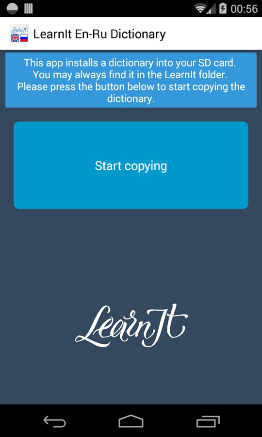 LearnIt Dict En-Ru截图1