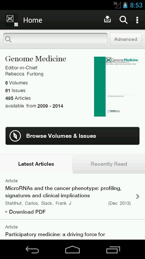 Genome Medicine截图2