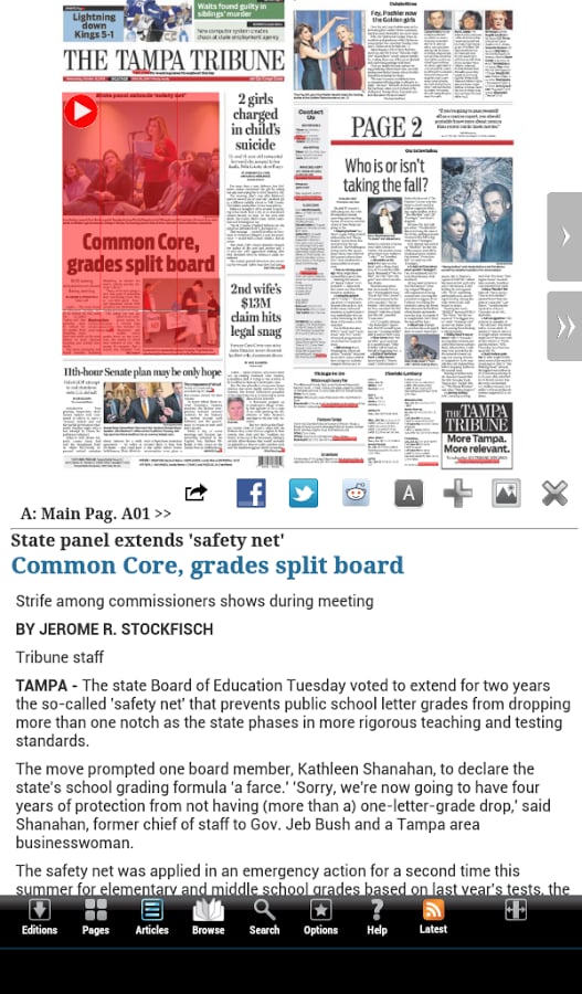 The Tampa Tribune NIE e-...截图2