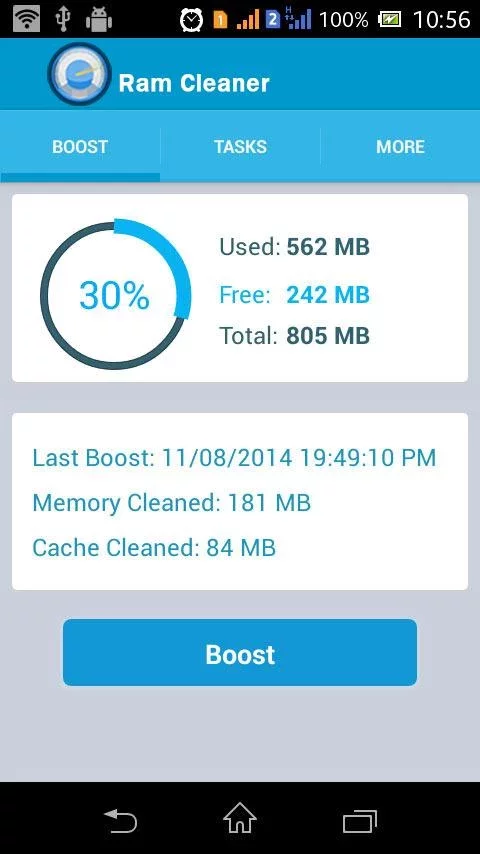 Ram Booster Mobile Cleaner Pro截图1