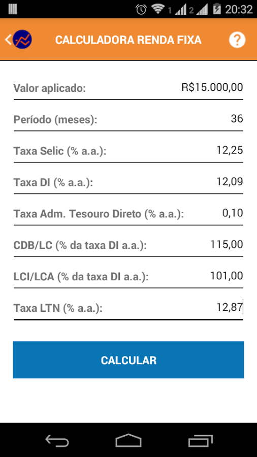 Calculadora Renda Fixa (Free)截图3