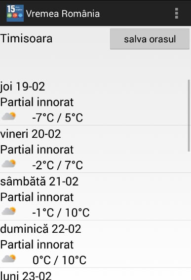 15 zile Vremea in Rom&acirc;ni...截图6
