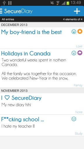 My Diary - secure notes截图3