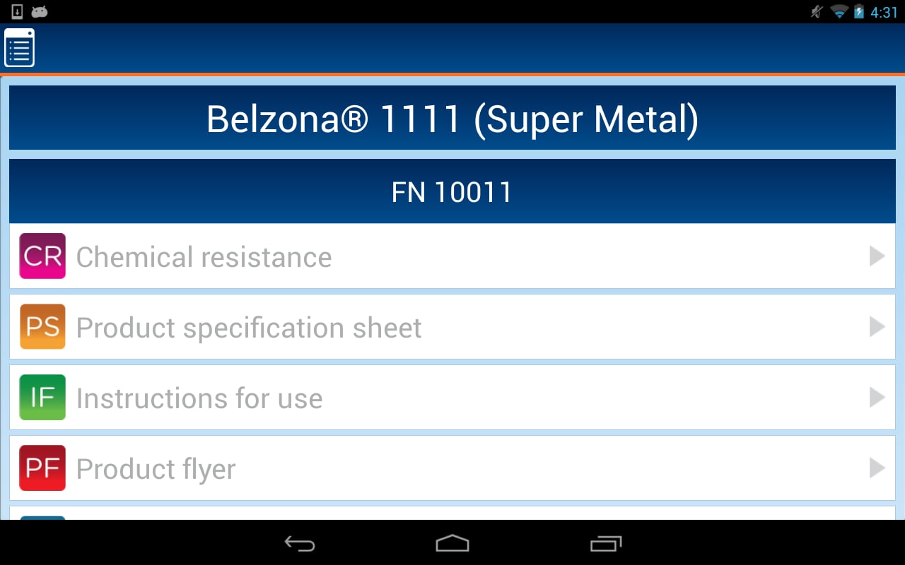 Belzona Explorer Android...截图1