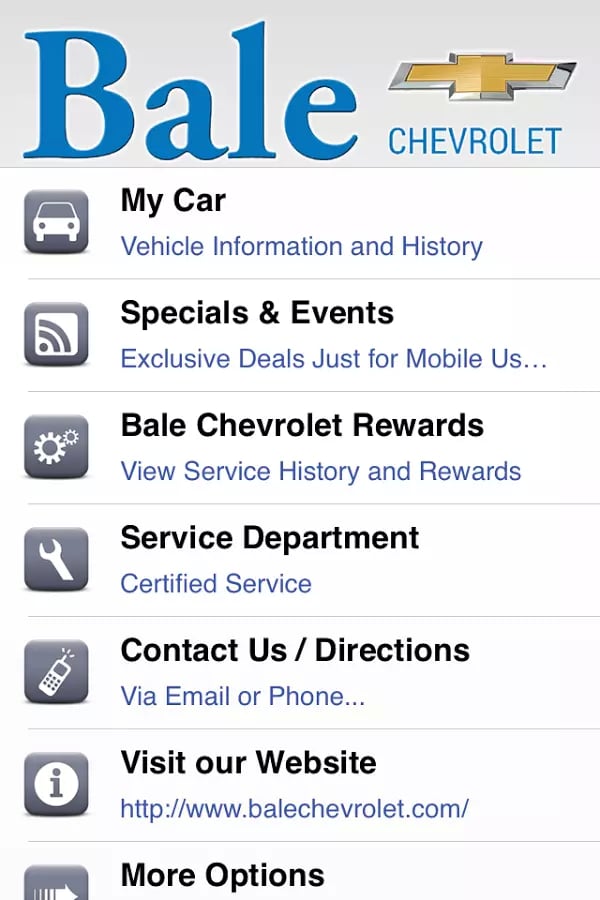 Bale Chevrolet截图2