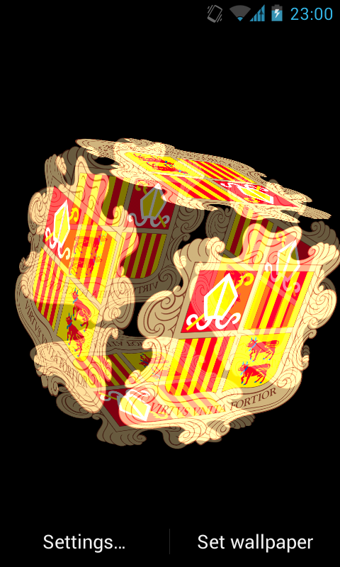 Andorra Coat Arms LWP 3D截图1