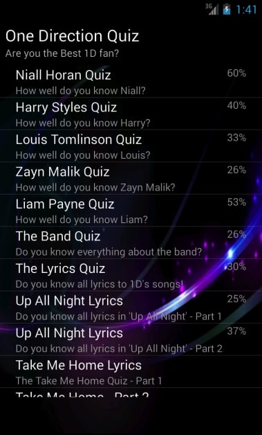 One Direction Quiz Games...截图3