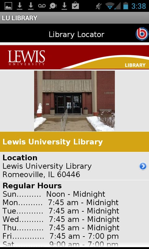 Lewis University Library截图2