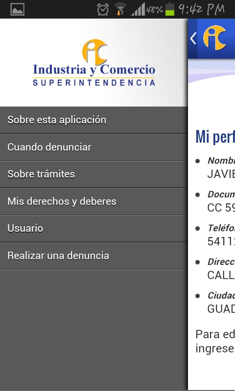 Servicios SIC截图2