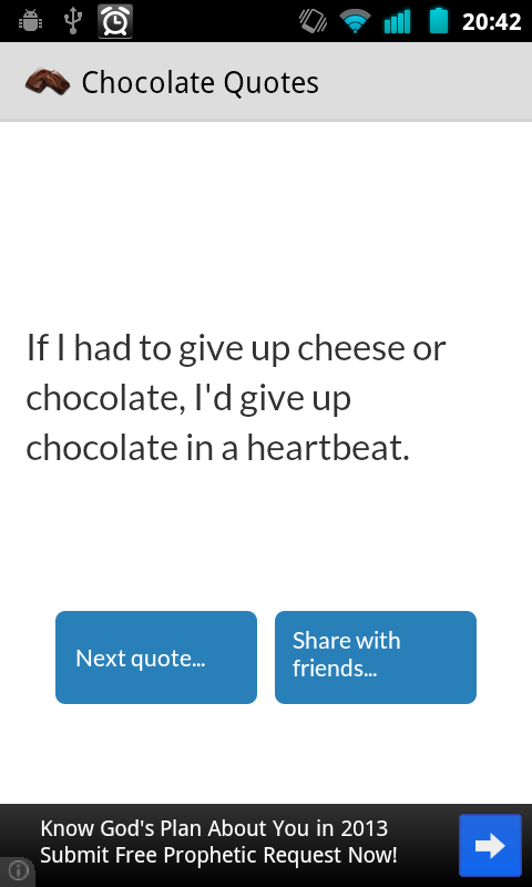 Chocolate quotes截图5