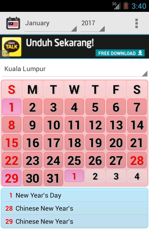 Kalendar Malaysia 2015 -...截图8