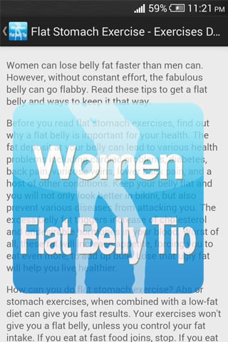 Women Flat Belly Tip截图1