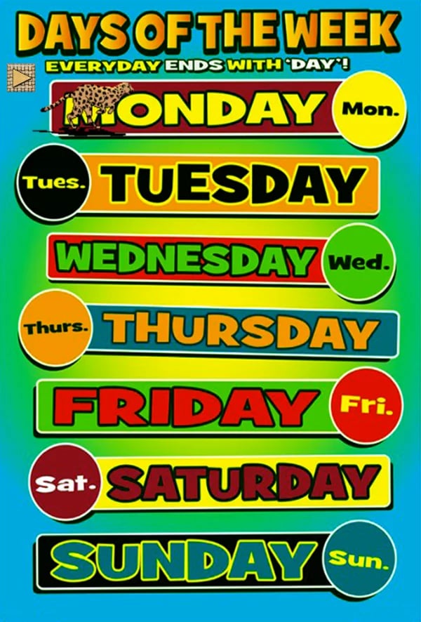 Days Of Week For Kids截图3