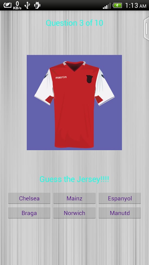 Football Jerseys Quiz截图4