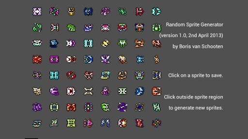 Random game sprite generator截图1